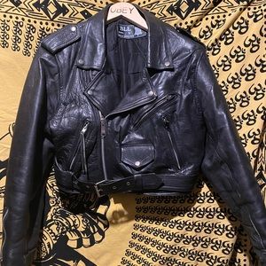 Vintage women leather jacket